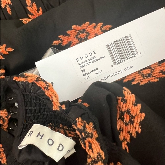 RHODE Marika Dress, Ikat Jacquard print, size XS NWT - Picture 7 of 9